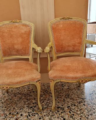 Poltroncine coppia in stile veneziano