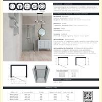 Porta Doccia battente pivottante Ercos Gold
