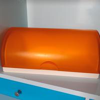 Porta pane arancione vintage Guzzini