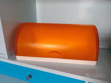 Porta pane arancione vintage Guzzini