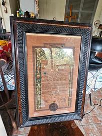 QUADRO DIPLOMA LAUREA PERIDO FASCISTA REGIA 1939