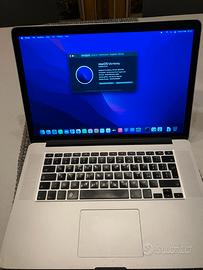 Apple MacBook Pro 15” Retina 2015 i7 16GB SSD 256