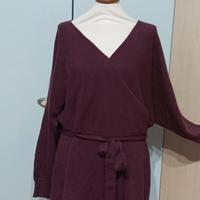 abito colore borgogna curvydress