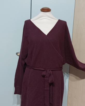 abito colore borgogna curvydress