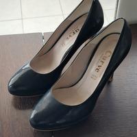 Scarpe décolleté Curve nere in pelle