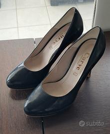 Scarpe décolleté Curve nere in pelle