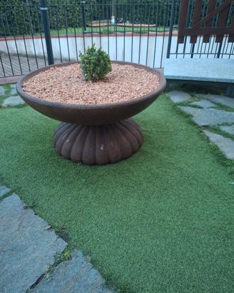 grande vaso in graniglia da giardino