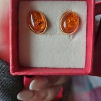 Orecchini argento 925 e ambra