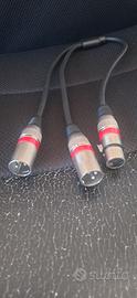 cavo splitter xlr 