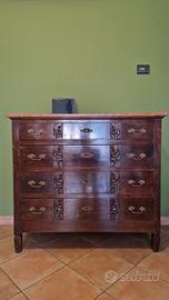 cassettiera, credenza con piano in marmo