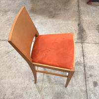N.24 Sgabelli legno seduta imbottita