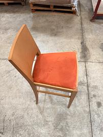 N.24 Sgabelli legno seduta imbottita