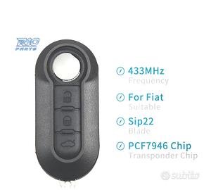 CHIAVE COMPLETA FIAT 500 PANDA PUNTO BRAVO GRANDE 