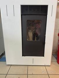 Stufa pellet  10 kw con tubazione