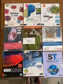 Libri chimica, biologia, scienze della terra