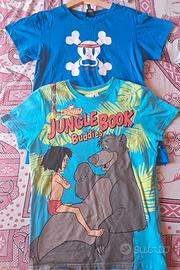 2 T-shirt 8-9 anni Paul Frank e Disney