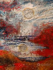 DIPINTO  A  OLIO  SU  TELA  DI  SACCO .