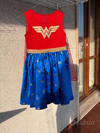 Costume bambina Wonder Woman Tg 4/5 anni