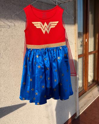 Costume bambina Wonder Woman Tg 4/5 anni
