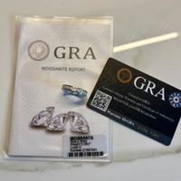 Anello in argento 925 Moissanite