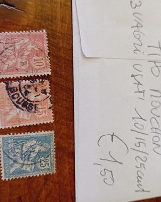 Francobolli francesi fine 800