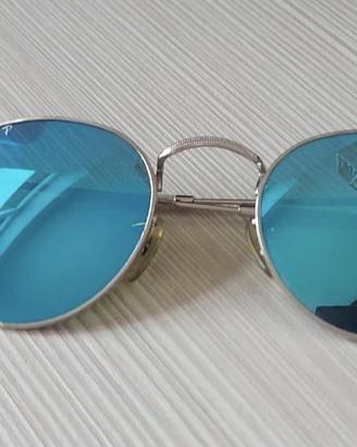occhiali sole Ray-Ban taglia S round metal