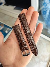 Cinturino marrone in similpelle 20 mm per orologio