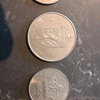 Monete 1 krone e 5 kroner 