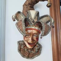 maschera ceramica e stoffa 