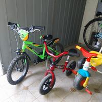 bici da 2 a 6 anni anche singolarmente 
