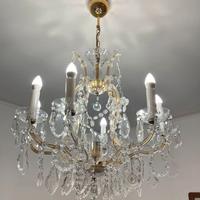 Lampadario sospeso cristallo di boemia 8 luci