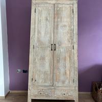 Armadio portabottiglie etnico mango