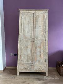 Armadio portabottiglie etnico mango