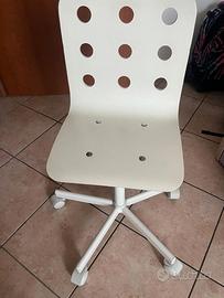 Letto  singolo con sottotetto estraibile e sedia