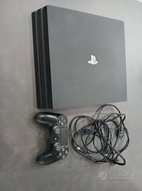 ps4 pro 1tb nera con controller.