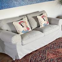 Divano cotone grigio chiaro