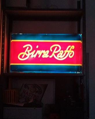 Insegna luminosa Birra Raffo