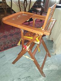 Seggiolone Foppa Pedretti legno ciliegio 