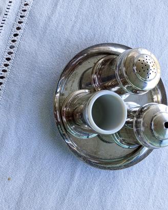 saliera vintage argento