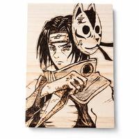 ITACHI NARUTO SU LEGNO
