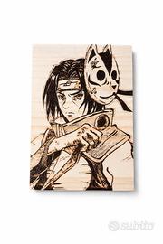 ITACHI NARUTO SU LEGNO