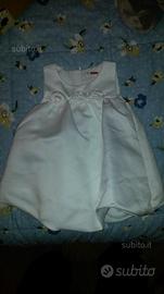 Abito battesimo/cerimonia per bambina 6/9 mesi