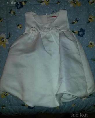 Abito battesimo/cerimonia per bambina 6/9 mesi