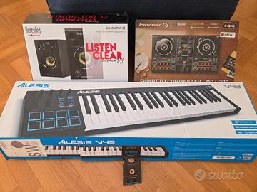 Set DJ e produzione completo Pioneer + casse + tas