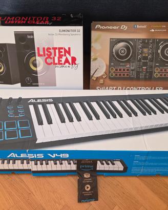 Set DJ e produzione completo Pioneer + casse + tas