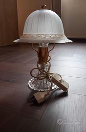 Abat jour vintage con lampadina cm18 x 24