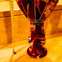 Bongo Etnico Etiopia Centrale  In Ceramica Decorat