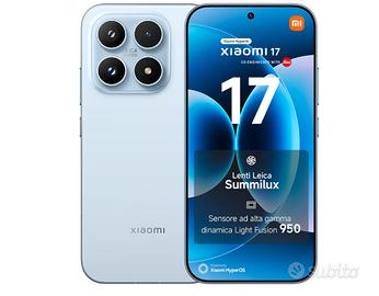 Xiaomi 17 12/512GB – Ice Blue – NUOVO (Garanzia 3 