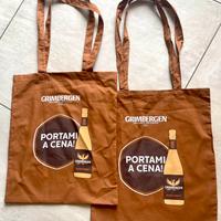 Coppia Borse Shopper Birra Grimbergen Nuove