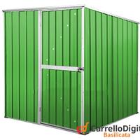 Box da giardino lamiera 175x185cm verde chiaro